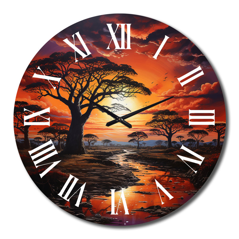 Horloge murale en métal, Très grand