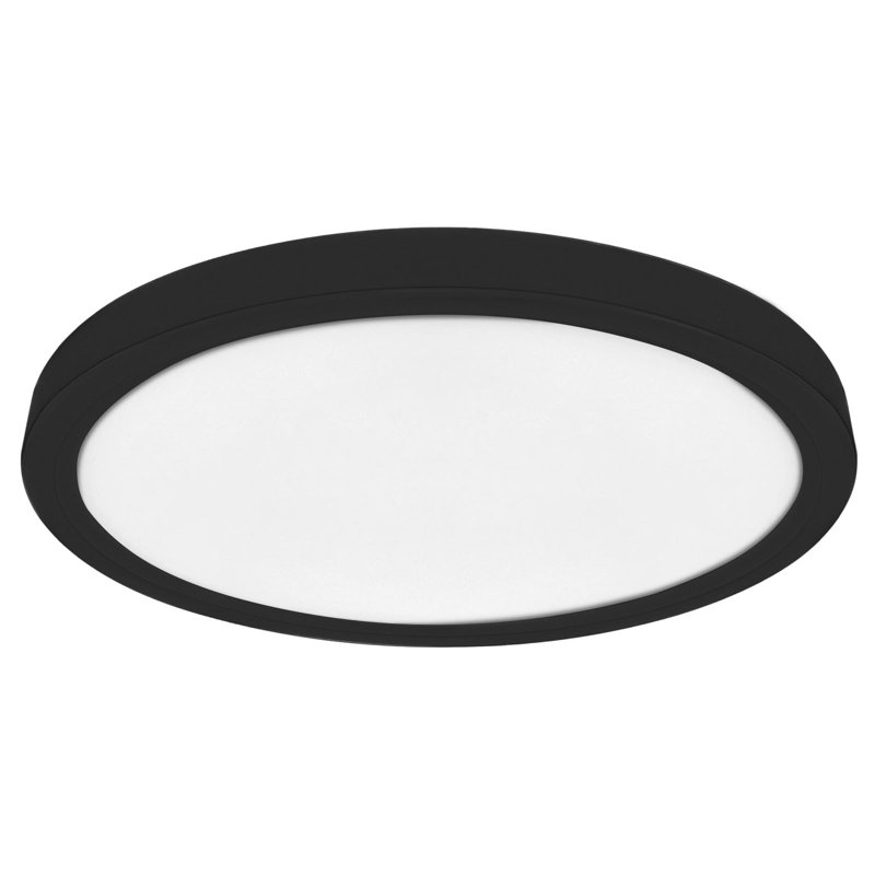 Aum LED Flush Mount, Black