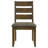 Wooden Ladder Back Dining Chairs, Knotty Nutmeg & Brown