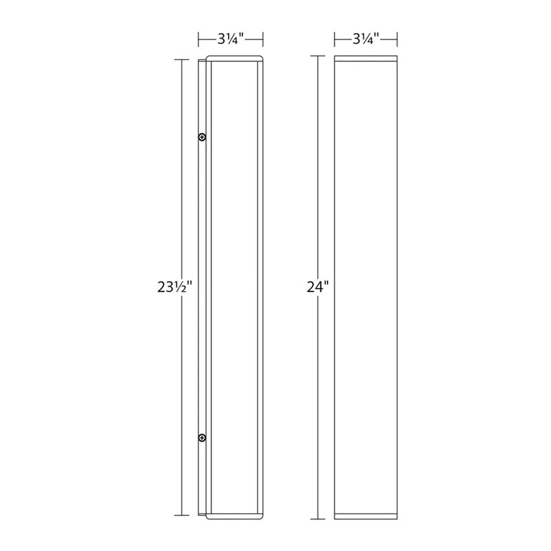 Inside-Out LED Flush Mounted Sconce, Textured Bronze