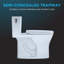 Toilette allongée une pièce à double chasse avec chasse d'eau Tornado Ultramax® (siège inclus)