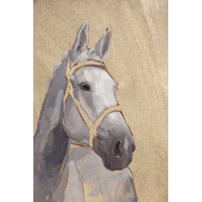 Thoroughbred VI - Wrapped Canvas Painting
