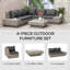 Rattan Sofa Set