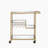 Mirrored & Champagne Finish Serving Cart