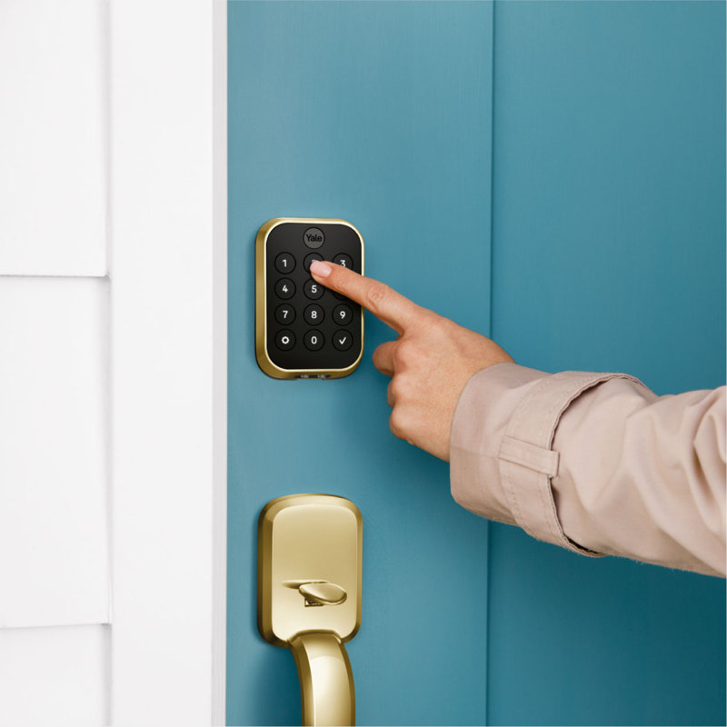 Yale Assure Lock 2 Key-Free Smart Lock with Bluetooth, Lifetime Brass, Bluetooth