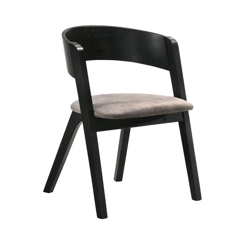 Lindfield 18'' H Fabric Upholstered Armchair, Black/Gray