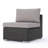 Patio Armless Chair Gry + Alu-1678528686