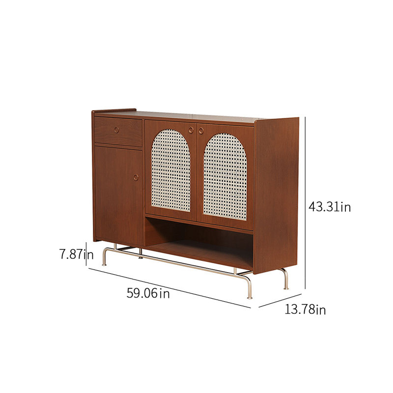 Rangement à chaussures en rotin pour 25 paires de chaussures