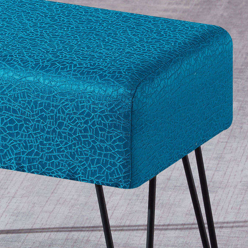 Niotaze Upholstered Ottoman, Ocean Depths