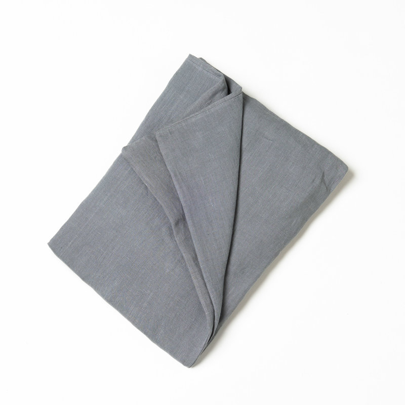Housse de couette en lin Darama, Gris neutre, Housse de couette pour lit simple