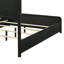 Grand lit tapissier noir Burton