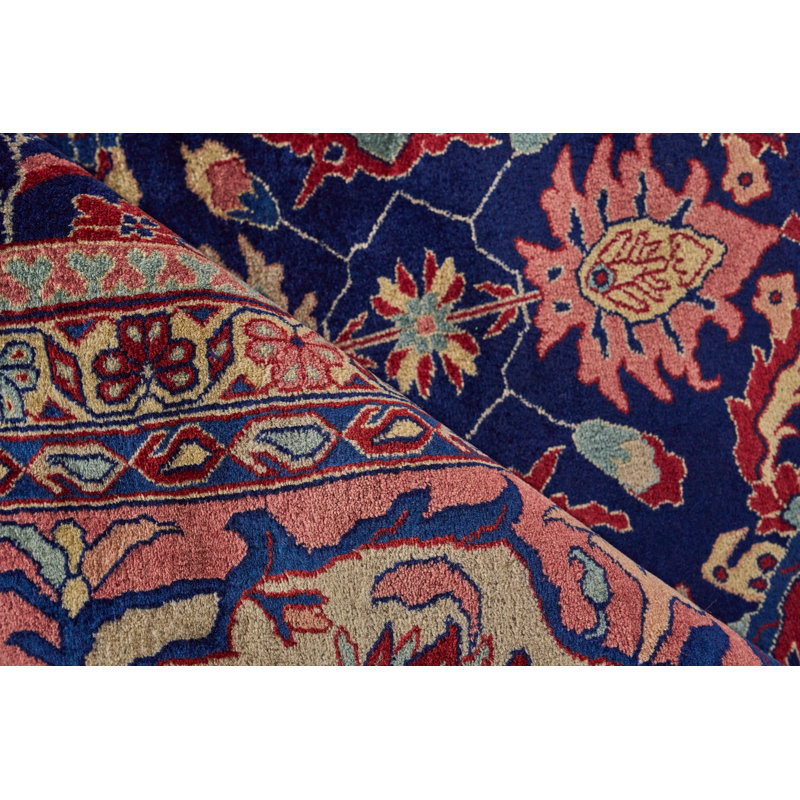 Mohajeran One-of-a-Kind 10' x 14' Hand-Knotted Wool Floral Rug