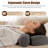 USB Heated Cervical Neck Pillow, Zero Pressure Memory Foam Bed Pillow with 3 Heat Levels & Eye Mask for Neck Pain Relief