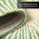 NICOLE MILLER NEW YORK Kendall Fluted Geo Handcrafted Wool Area Rug Green