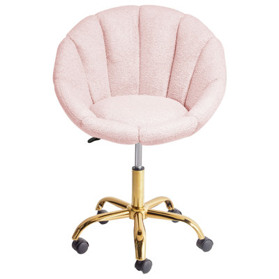Desk Chair ANNABELLE Boucle Pastel