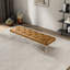 Banc en cuir brun clair Murrin