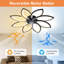 Ventilateur de plafond à DEL en forme de fleur avec télécommande-952462746