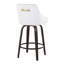 Tabouret de comptoir à hauteur fixe avec pivot-1598310342