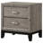 Watson 2-Drawer Nightstand Bedside Table Light Taupe