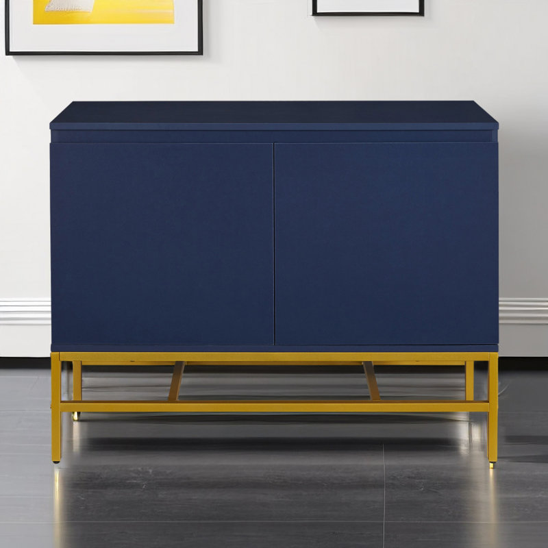 Kameela Accent Cabinet, Navy/Gold