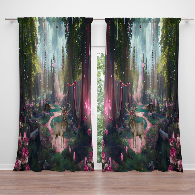 Semi Sheer Curtain Pair, 56" W x 78" L