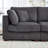 120.47'' Wide Modern Corduroy Sectional Sofa With Ottomans And Two Pillows-595067425