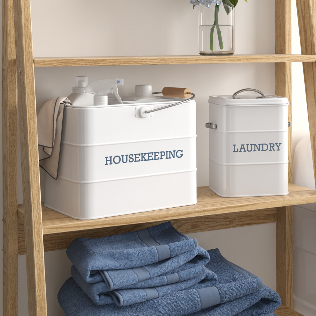 Living Nostalgia Laundry and Housekeeping Canister Set