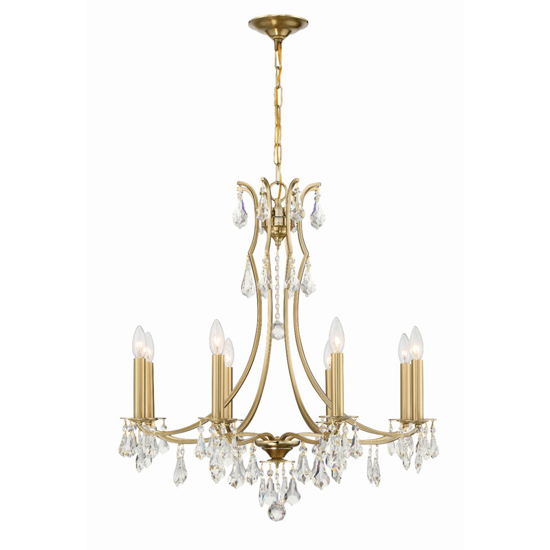 Lustre doré 8 lumières Emmelie