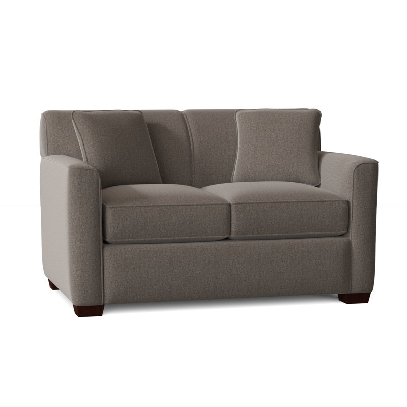 Keaton 60'' Upholstered Loveseat, Craftwood 42 Gray Performance Chenille, No