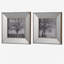 Cadre photo rétro argent S / 2, 15 x 15 po