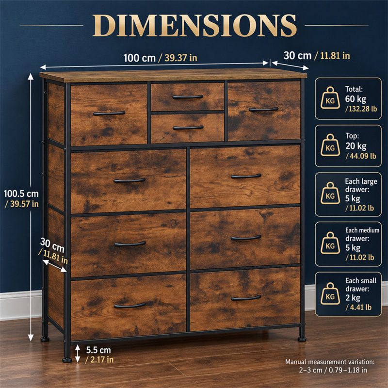 10 Drawer Storage Drawer