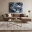 "Space Spacecraft Blueprint Designs", art mural sur toile bleue-2048306382