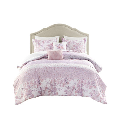 Édredon moelleux à motif floral doux pour lit double / grand, 2 taies décoratives et taies d'oreiller, taies d'oreiller en tissu soyeux de style rétro, fines