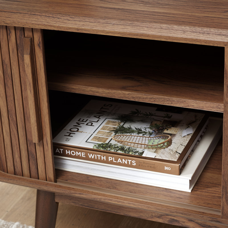 Johnye Storage TV Stand, Walnut