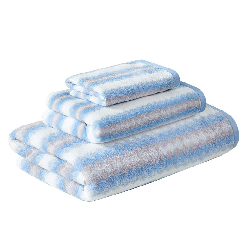 Ensemble de 3 serviettes de bain épaisses et douces, serviettes en fibre de polyester pour le lavage de la salle de bain