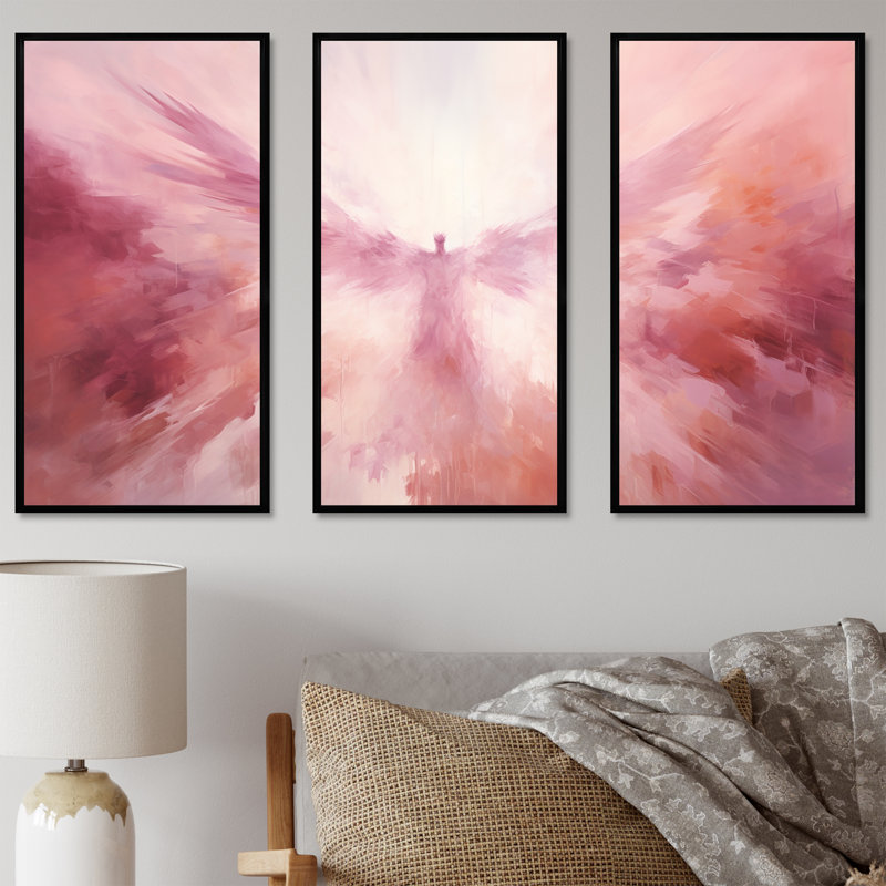 Ascension, aura de Christianisme, art sur toile, Cadre flottant noir, H 40 po x l 60 po x P 1 po