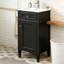Meuble-lavabo de 16 po avec lavabo en céramique-89585435