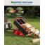 Remorque utilitaire et VTT 750 lb - Chariot à benne de jardin en acier de 15 pieds cubes, côtés amovibles-129000264