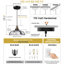 Luminaire suspendu simple à intensité variable