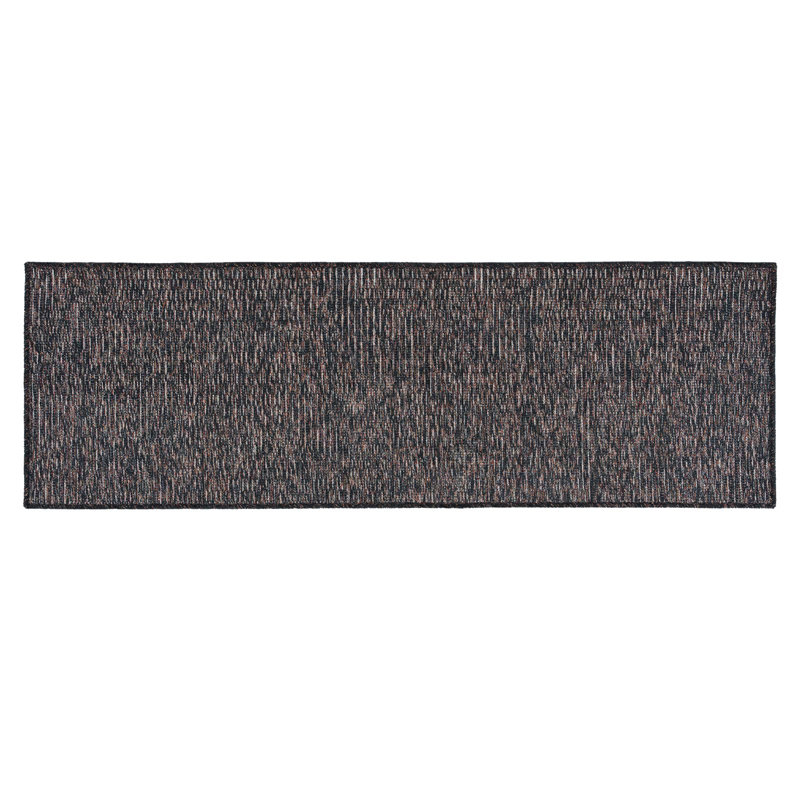  Abstract Tufted Indoor Area Rug - Non-slip & Washable, Black, 2'x8'