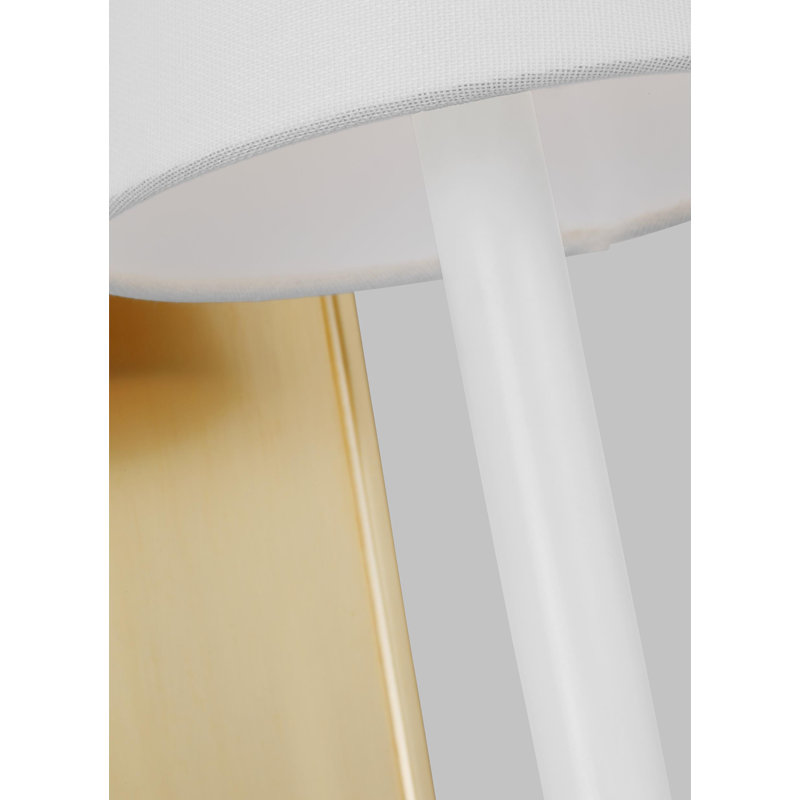 Paisley 1 - Light Armed Sconce, Burnished Brass