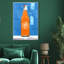 Oliver Gal Vibrant Orange Revival Fashion and Glam - Hand-Applied Glass Coat Framed Canvas Art-576411246-576411247