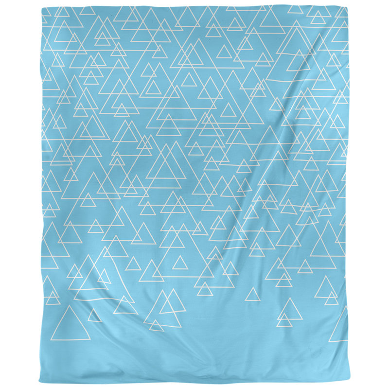 Tissu triangles de dispersion, Bleu, L 54 po x l 36 po, Lin naturel paloma