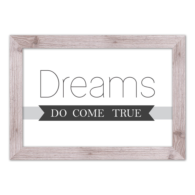 «Dreams Come True», reproduction encadrée, H 16 po x l 24 po x P 0,75 po