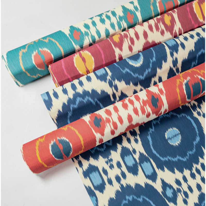 Louverne Mayenne 26.28' L x 53.54" W Wallpaper Roll, Aqua