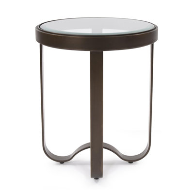Table d'appoint ronde en métal