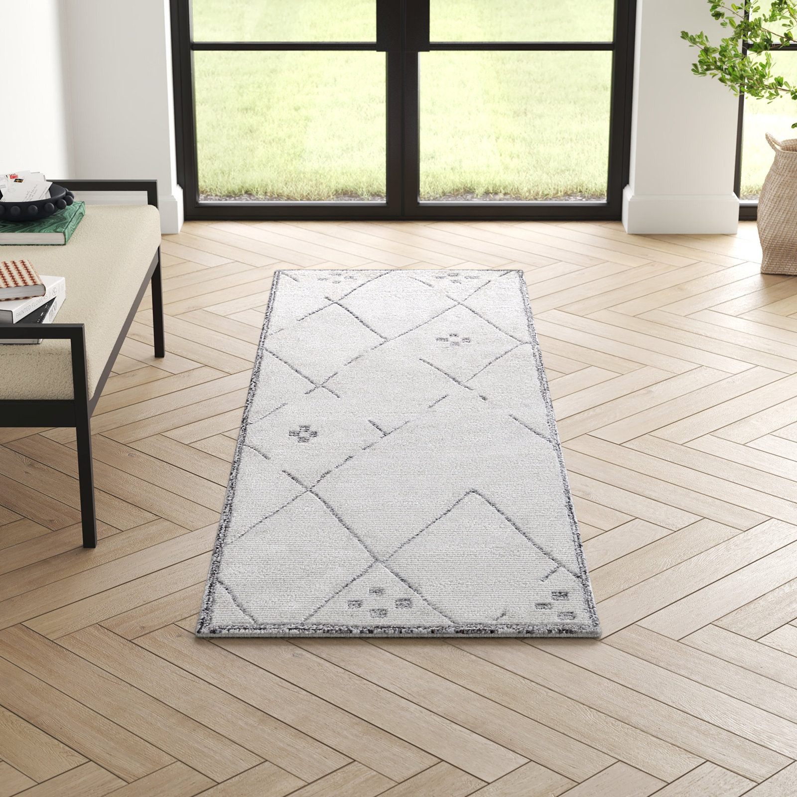 Carolan Hand-Tufted Wool Rug, Runner 2'6" x 8'