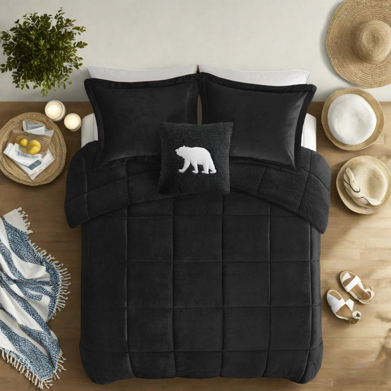 Hypoallergenic King Bedding Sets With Plush Polyester, Cozy Modern Home