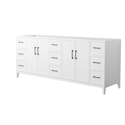 Elan 83'' Double Bathroom Vanity Base Only