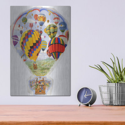  'Shaped Balloon' by Gale Pitt Metal Wall Art, 12" x 16"